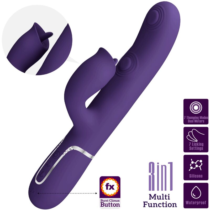 Vibromasseur Rabbit Pretty Love Stimulateur Violet - Pretty Love