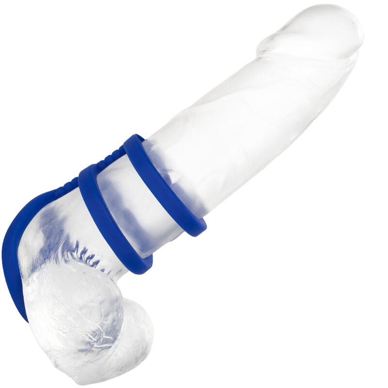 Anneau Pénien Admiral Triple Cage Bleu - CalExotics
