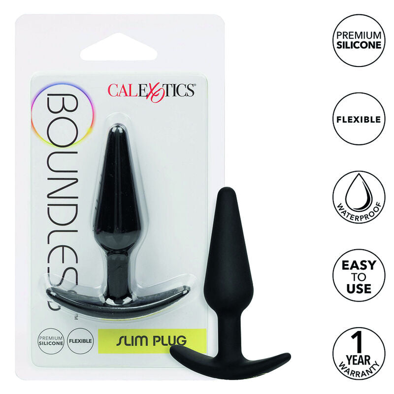 Plug Anal Slim Boundless avec Poignée Noir - CalExotics