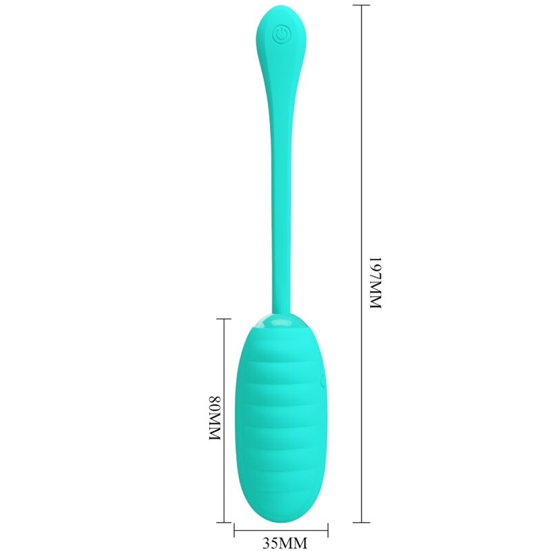 Oeuf Vibrant Rechargeable Silicone Bleu - Pretty Love