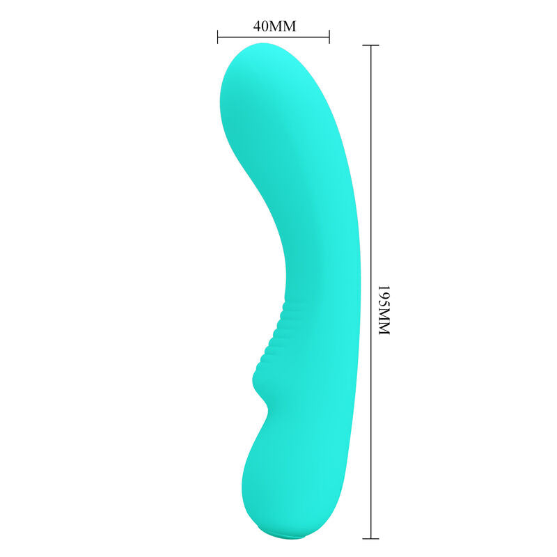 Vibrateur Rechargeable Prescott Vert Aqua - Pretty Love
