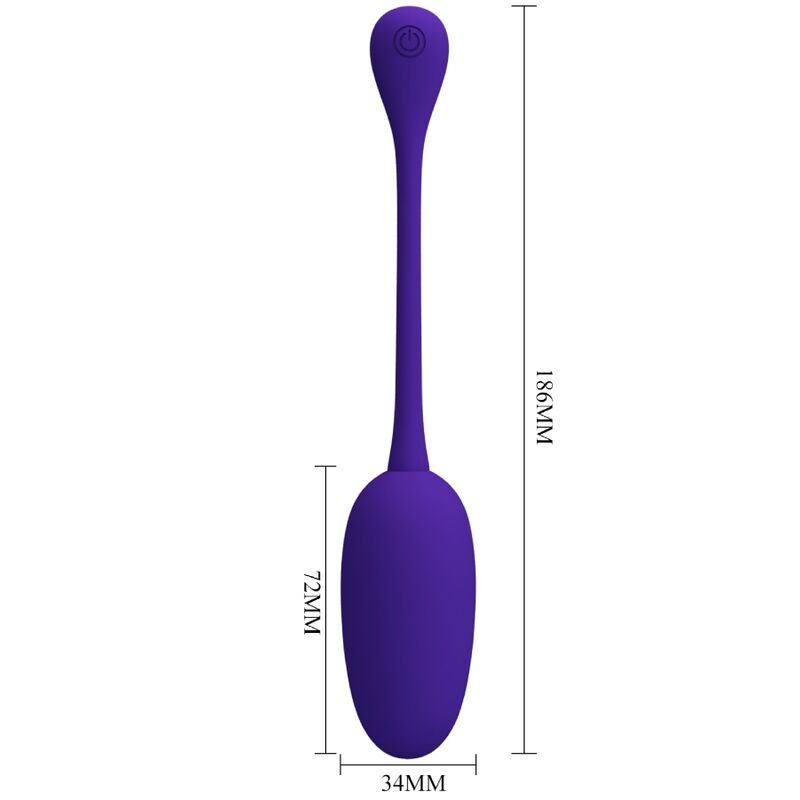 Pretty Love – Oeuf vibrant Rechargeable en silicone Knucker – Violet