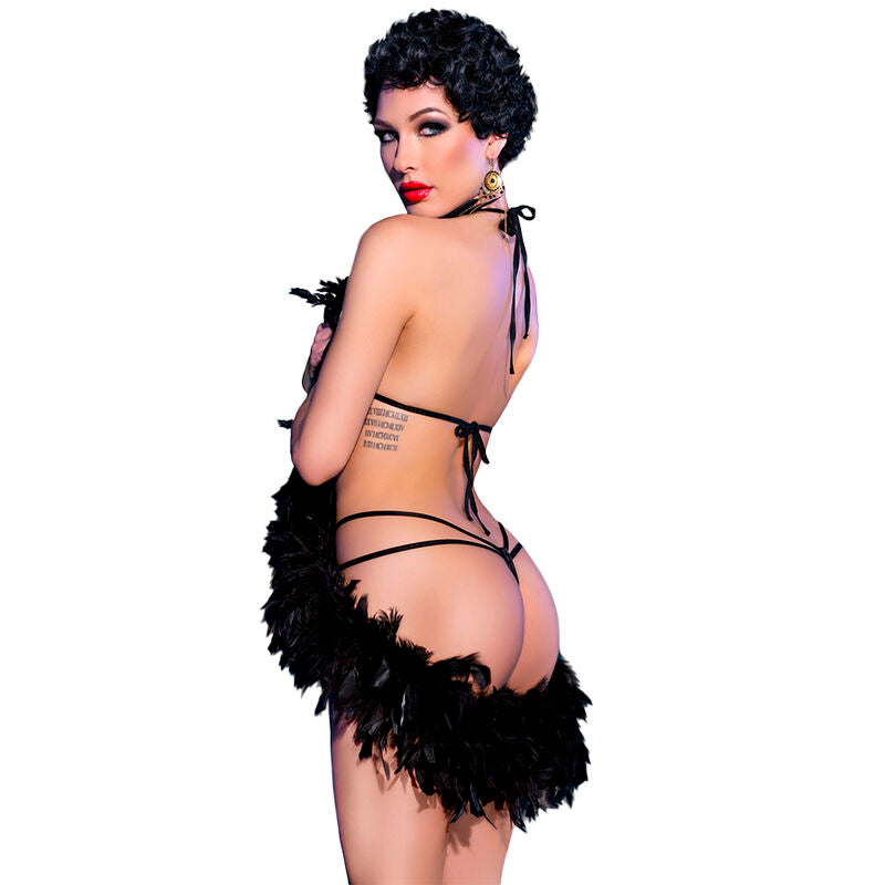 Chilirose - Body en Dentelle Bleu avec Ouverture CR 4479 - Taille S/M