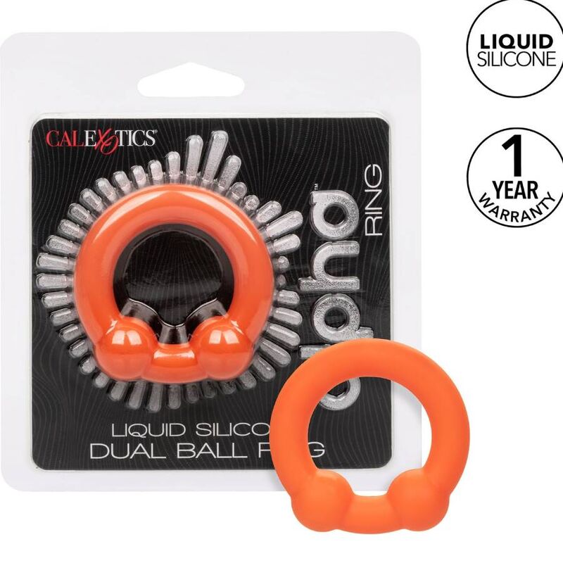Anneau Pénien Alpha Double Bille Orange - CalExotics