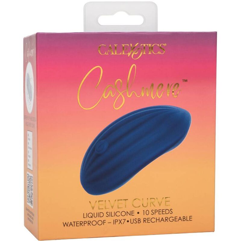 Stimulateur Cashmere Velvet Curve Bleu - CalExotics