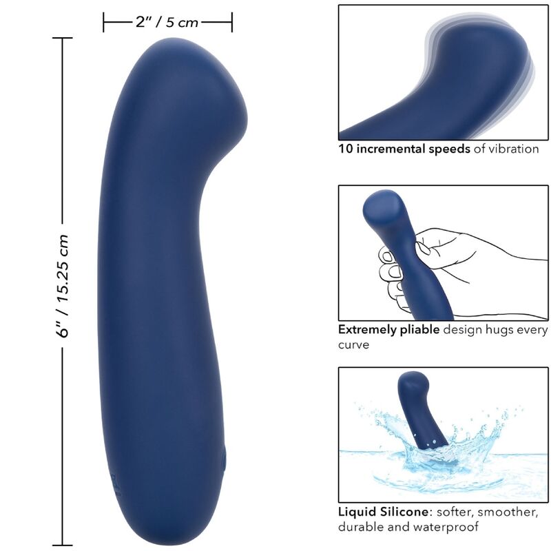 Stimulateur Point G Cashmere Satin G Bleu - CalExotics