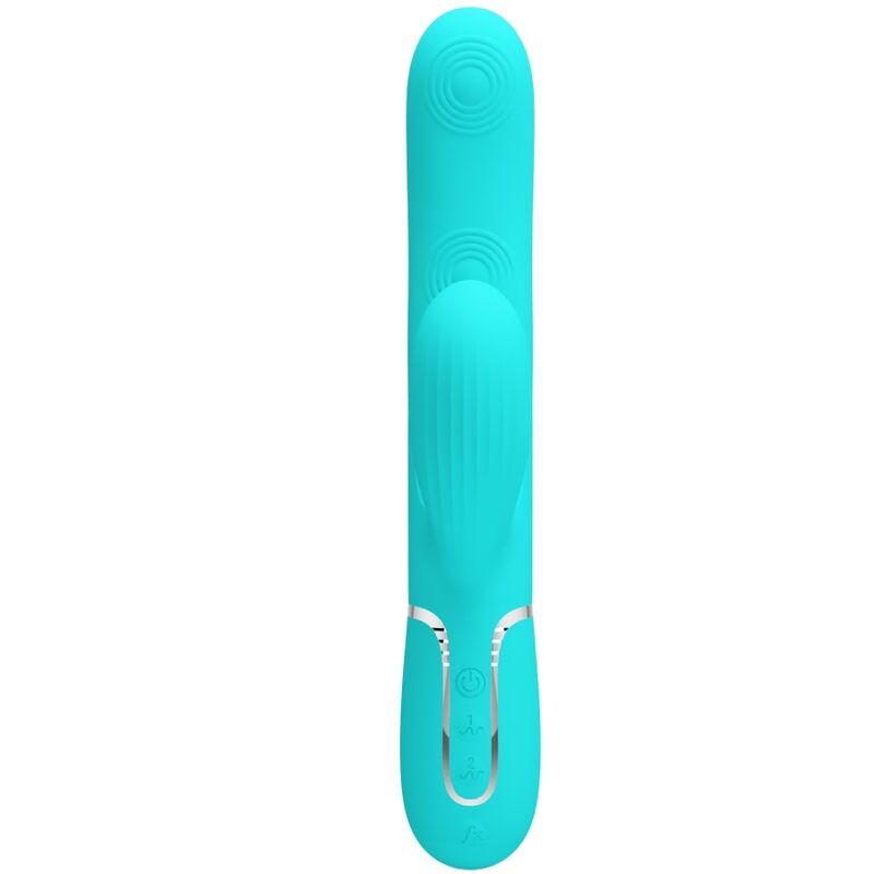 Vibromasseur Rabbit Pretty Love Point G et Clitoris Bleu