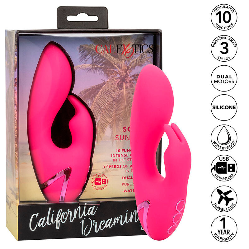 Vibromasseur Rabbit California Dreaming Sunshine Fuchsia - CalExotics