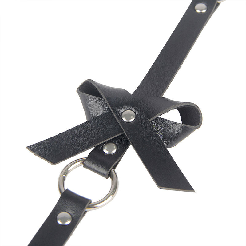 Harnais de Jambe Chaîne Cuir Noir Taille Unique - Subblime - SUBBLIME FETISH