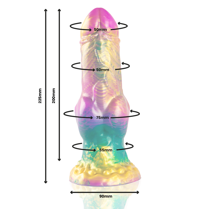 Dildo Fantasy Créature Mythologique Grecque Iris - Arc-en-ciel - Epic
