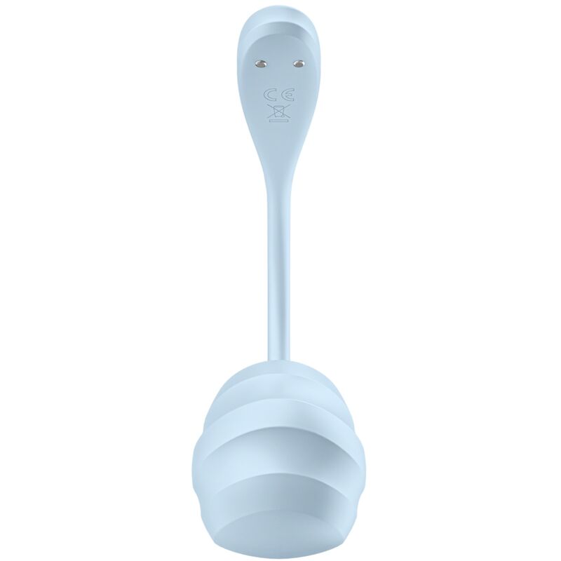 Œuf Vibrant Connecté Smooth Petal Bleu - Satisfyer