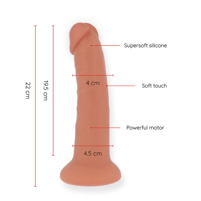 Gode Vibrant Bogotá Grand 9 Vitesses Naturel 22cm - Oninder - ONINDER