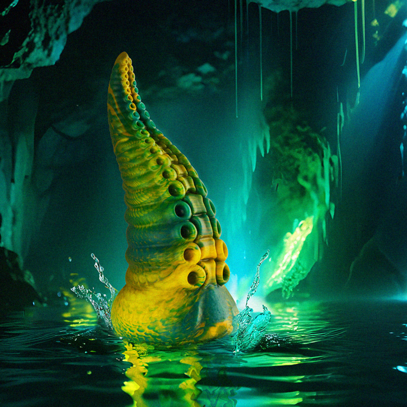 Godemichet Tentacule Vert Cetus, Grande Taille & Plaisir Mythologique - Epic