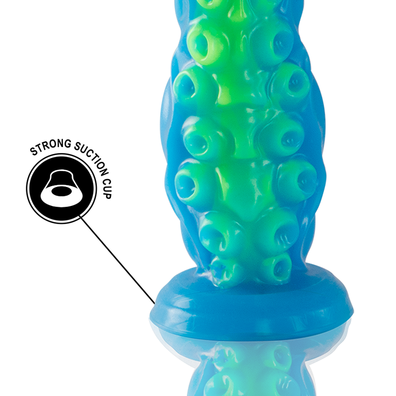 Gode ventouse tentacule grande taille Scylla - Phosphorescent - Epic