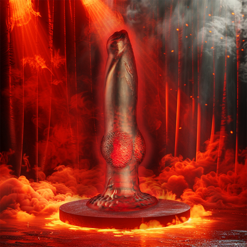 Gode Titan en Flammes, Rechargeable avec Télécommande -  Prometheus - Epic