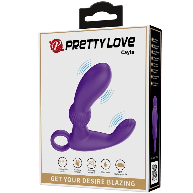 Masseur Prostate Cayla Télécommandé Lila - Pretty Love - PRETTY LOVE