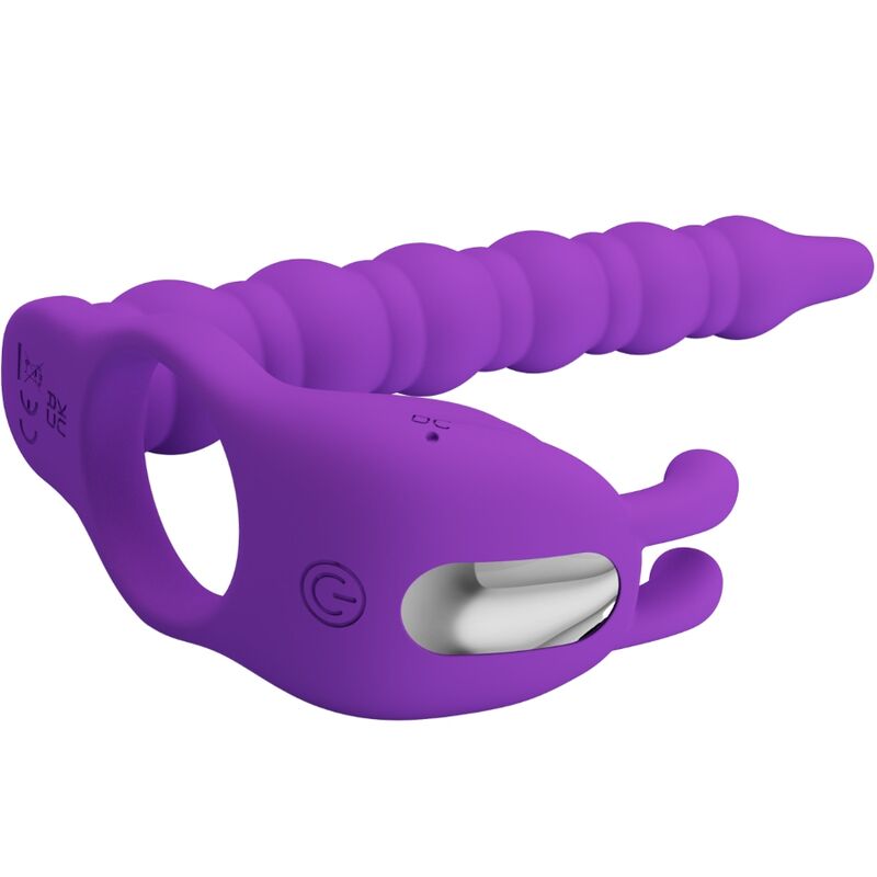 Anneau Pénien Vibrant Blackney avec Plug - Pretty Love - PRETTY LOVE