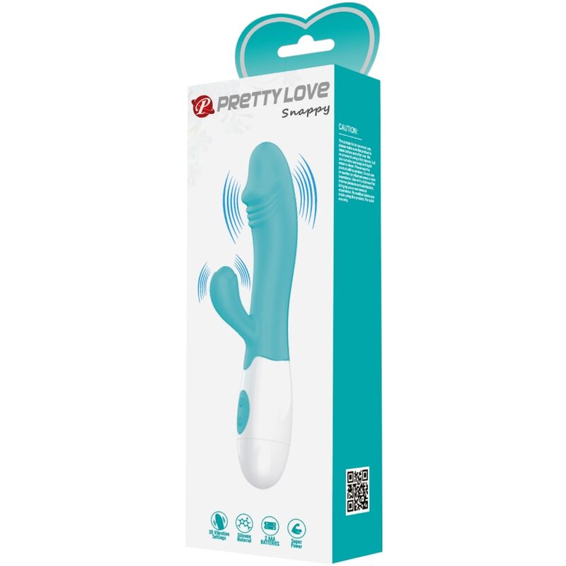 Vibrateur Rabbit Snappy G-Spot Vert Aqua - Pretty Love - PRETTY LOVE FLIRTATION