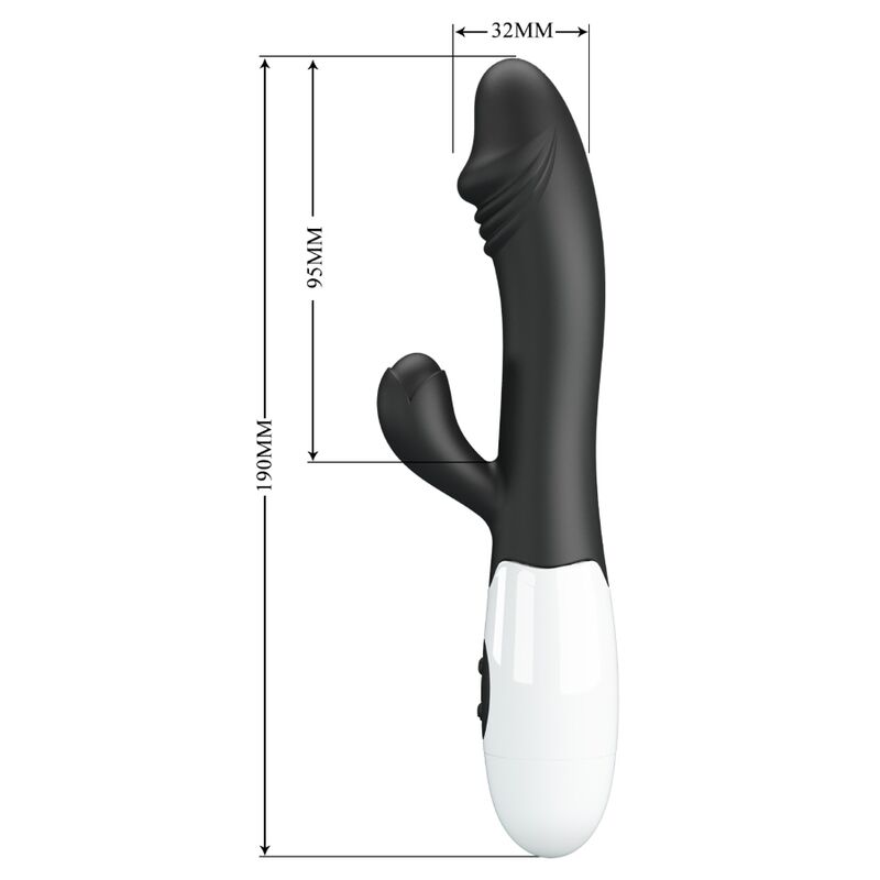Vibrateur Rabbit Snappy G-Spot Noir - Pretty Love - PRETTY LOVE FLIRTATION