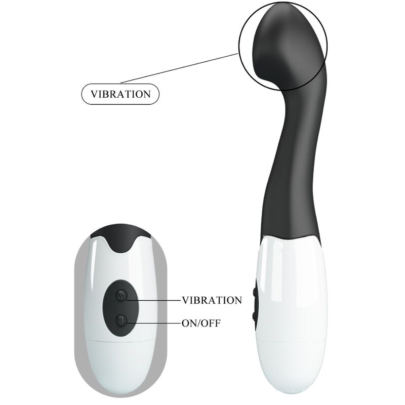 Vibromasseur Charles Point G Noir 30 Modes - Pretty Love