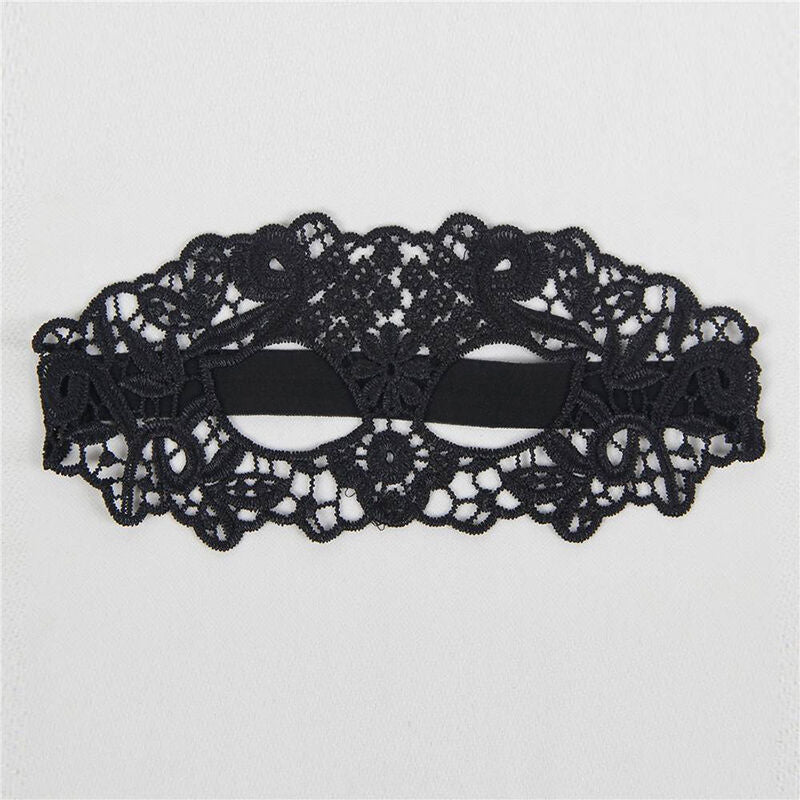 Masque Érotique en Dentelle Noire - Queen Lingerie - QUEEN LINGERIE