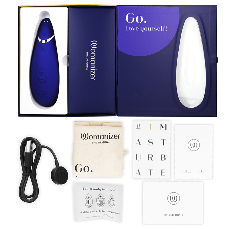 Womanizer - Premium 2 Stimulateur clitoridien | Bleu