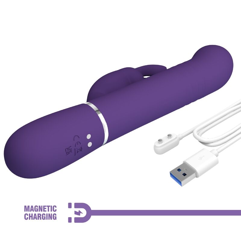 Vibromasseur Rabbit Coale 4 en 1 Violet - Pretty Love