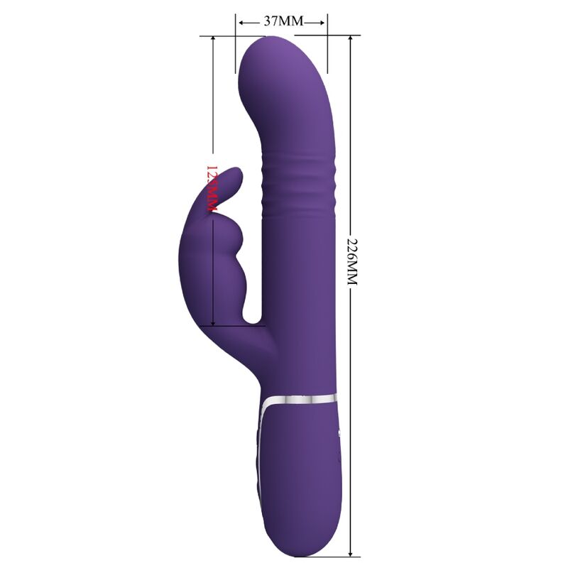 Vibromasseur Rabbit Coale 4 en 1 Violet - Pretty Love