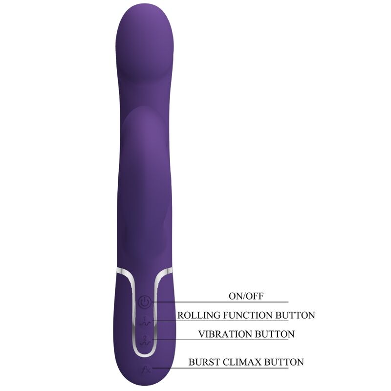 Vibromasseur Rabbit Pretty Love 4 en 1 Violet - Pretty Love
