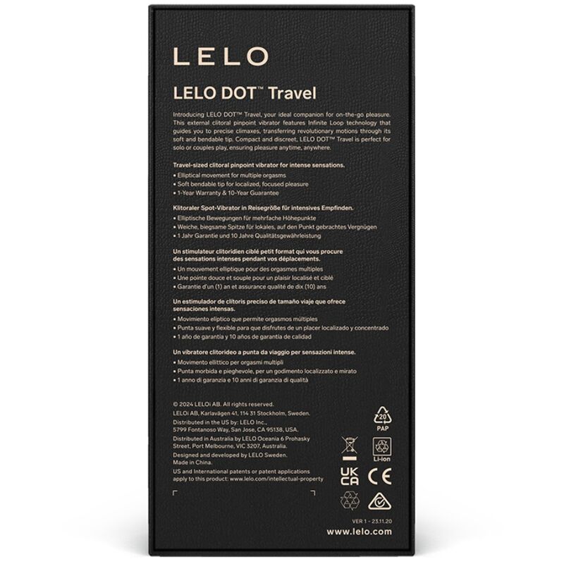 LELO - Stimulateur Clitoridien Compact Dot Travel - Rose