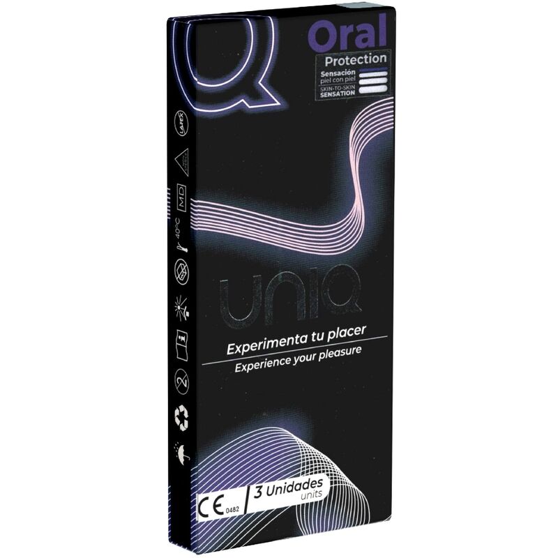 Uniq – Préservatifs Sans Latex pour Sexe Oral - 3 Unités