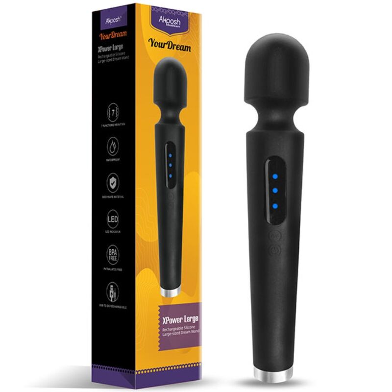 Masseur Wand X Power Large 7 Modes Noir - Armony - Armony