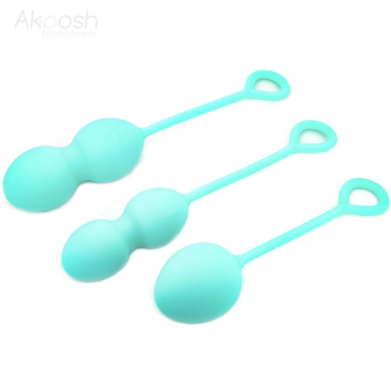 Armony – Kit de 3 Boules de Geisha Vertes en Silicone Rééducation du périnée