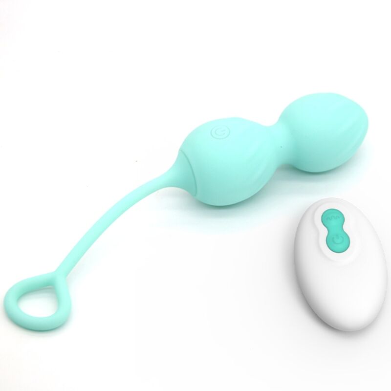 Armony – Boules de Geisha Vibrantes avec Télécommande – Turquoise