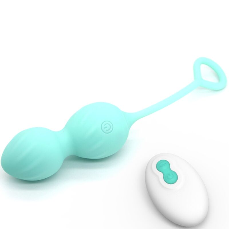 Armony – Boules de Geisha Vibrantes avec Télécommande – Turquoise