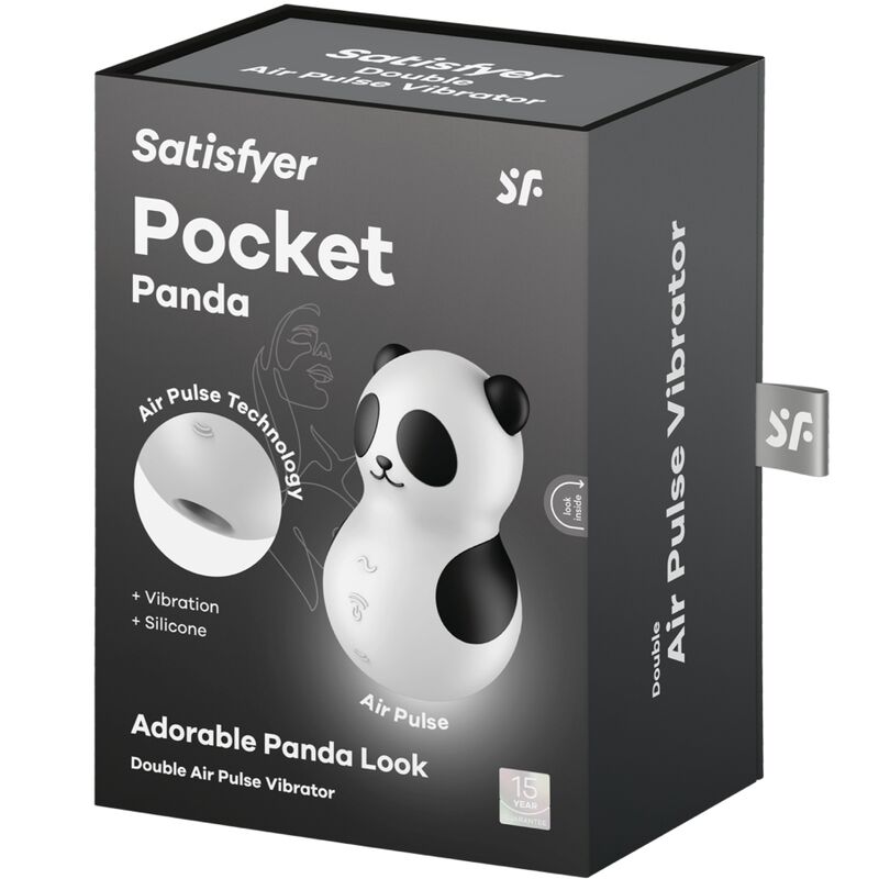 Vibromasseur Air Pulsé Pocket Panda Mini - Satisfyer