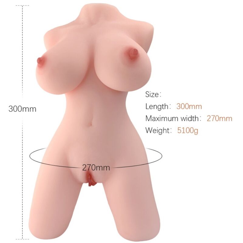 Weiblicher TPE-Busen-Masturbator 27 cm - Armony