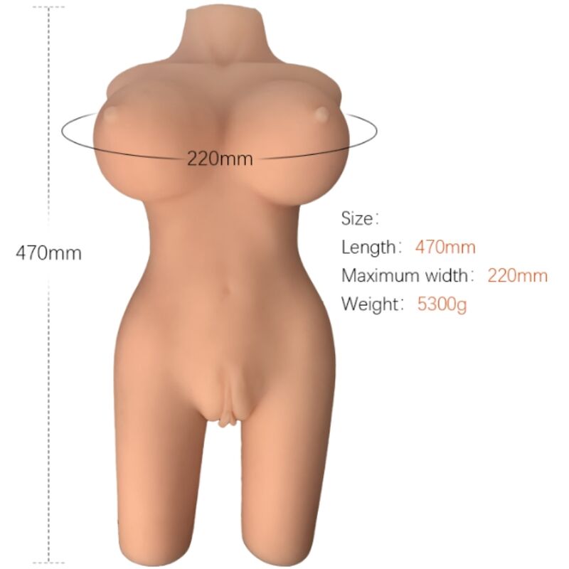 Weibliche Bustos-Masturbator ultra realistisch 47cm - Armony