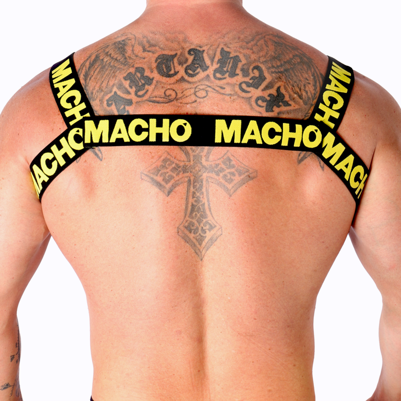Harnais Double Élastique Macho Jaune - Macho - MACHO UNDERWEAR