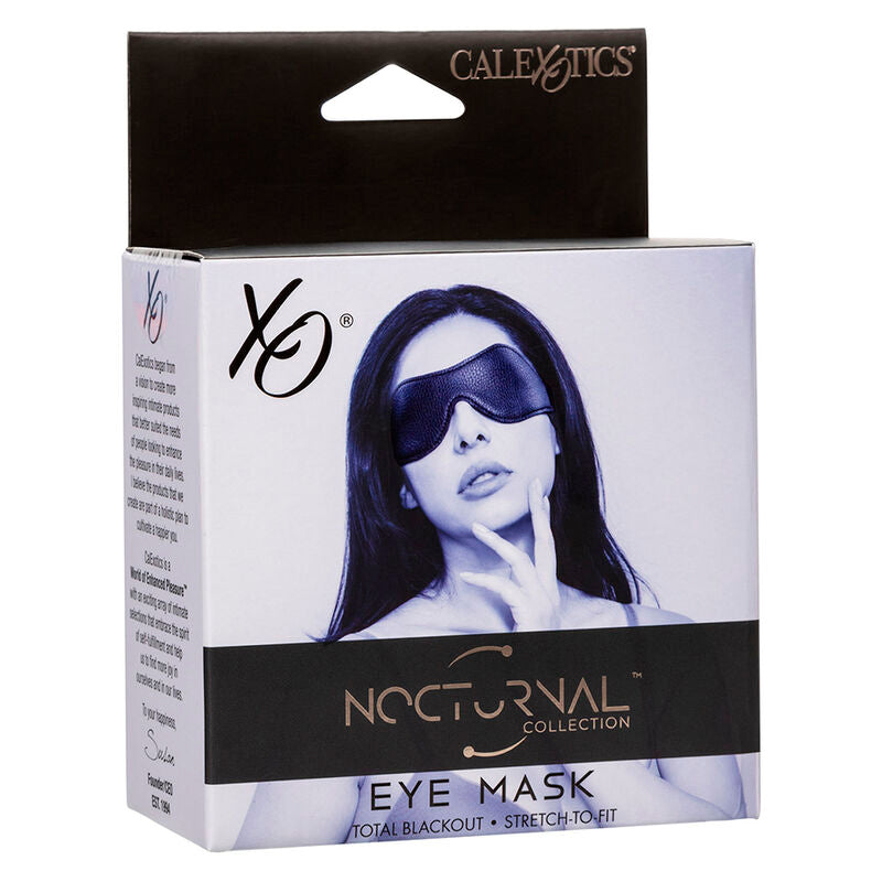 Masque Occultant Nocturnal Cuir Végan Noir - Calexotics