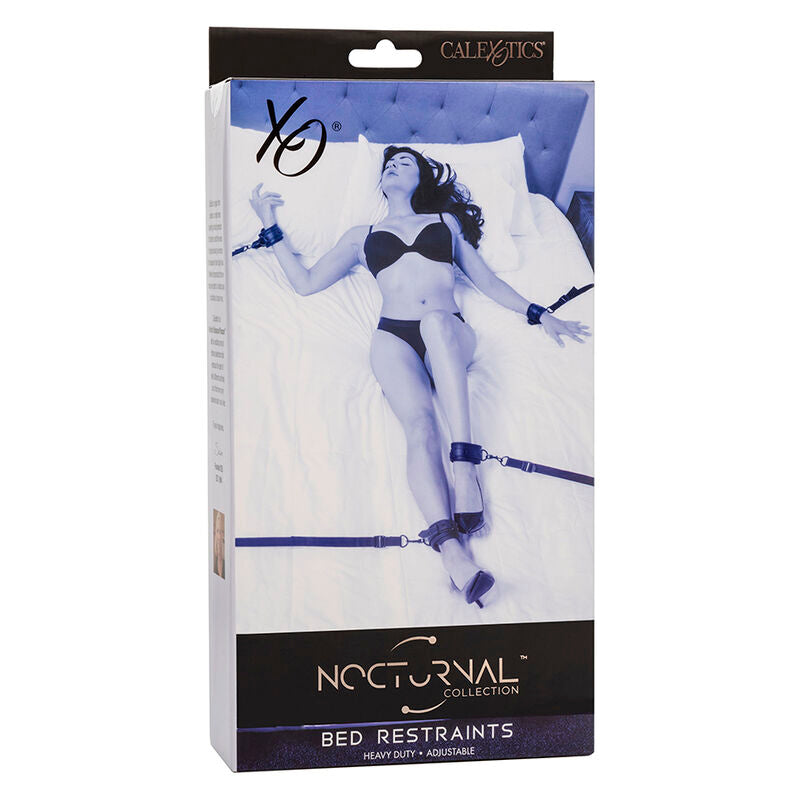 Kit Bondage Lit Nocturnal Ceinture Réglable Noir - Calexotics