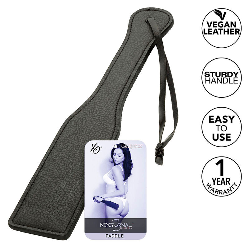 Paddle BDSM Nocturnal Cuir Noir - CalExotics