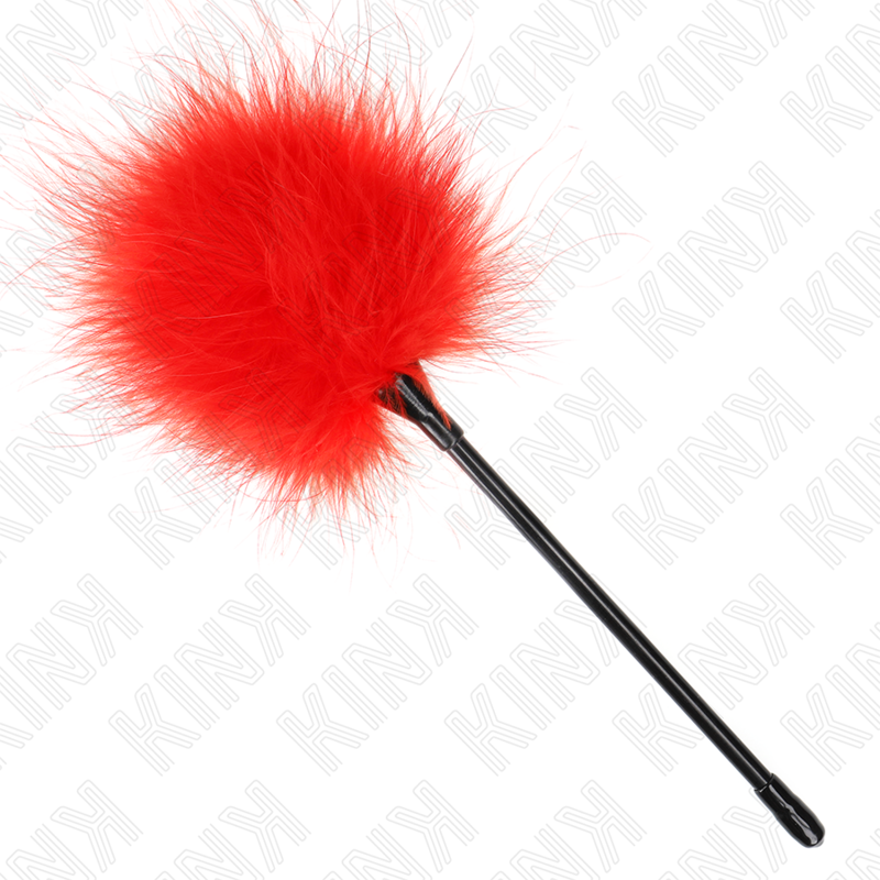Plumeau Sensuel KINK Tickle Rouge 27cm - KINK - KINK IMPACT & TOUCH