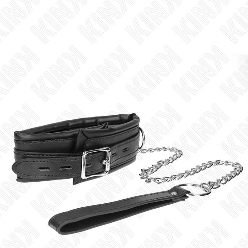 Collier BDSM Lourd avec Laisse 65cm Réglable - KINK - KINK COLLAR & GAG
