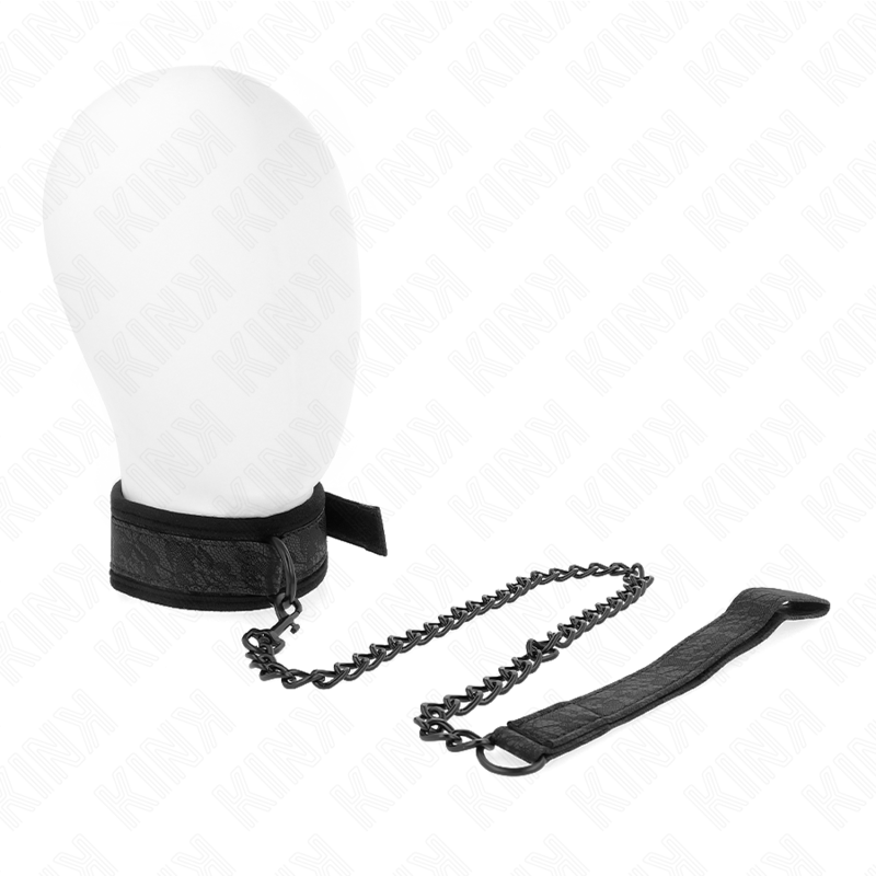 Collier BDSM Basic avec Laisse 77cm Ajustable - KINK - KINK COLLAR & GAG