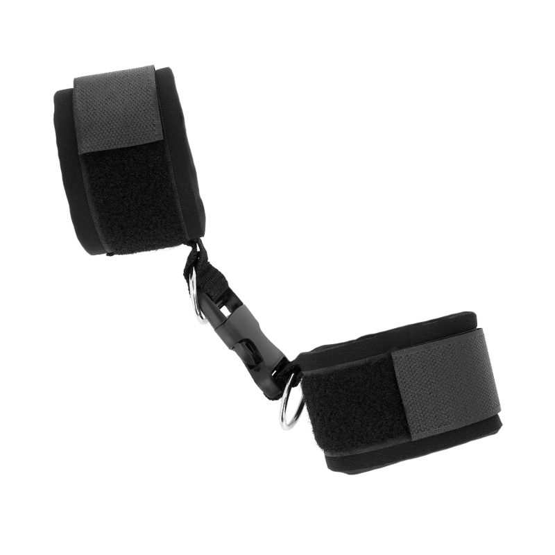 Menottes Néoprène Réglables Noires 22-34cm - KINK - KINK WRIST RESTRAINT
