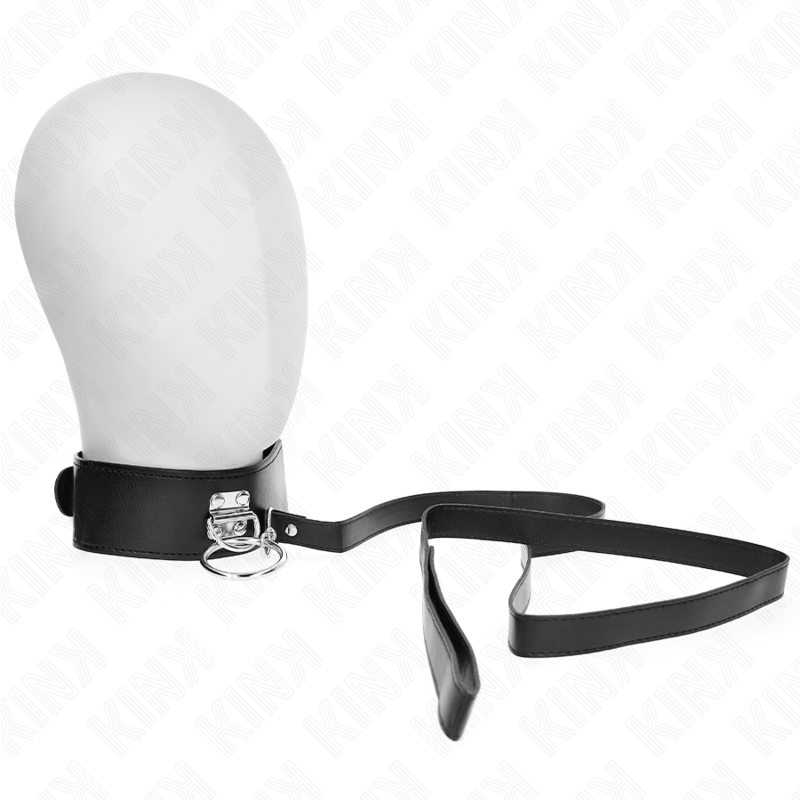Collier Laisse Cloutée KINK 116 cm avec Sangle Cuir - KINK - KINK COLLAR & GAG