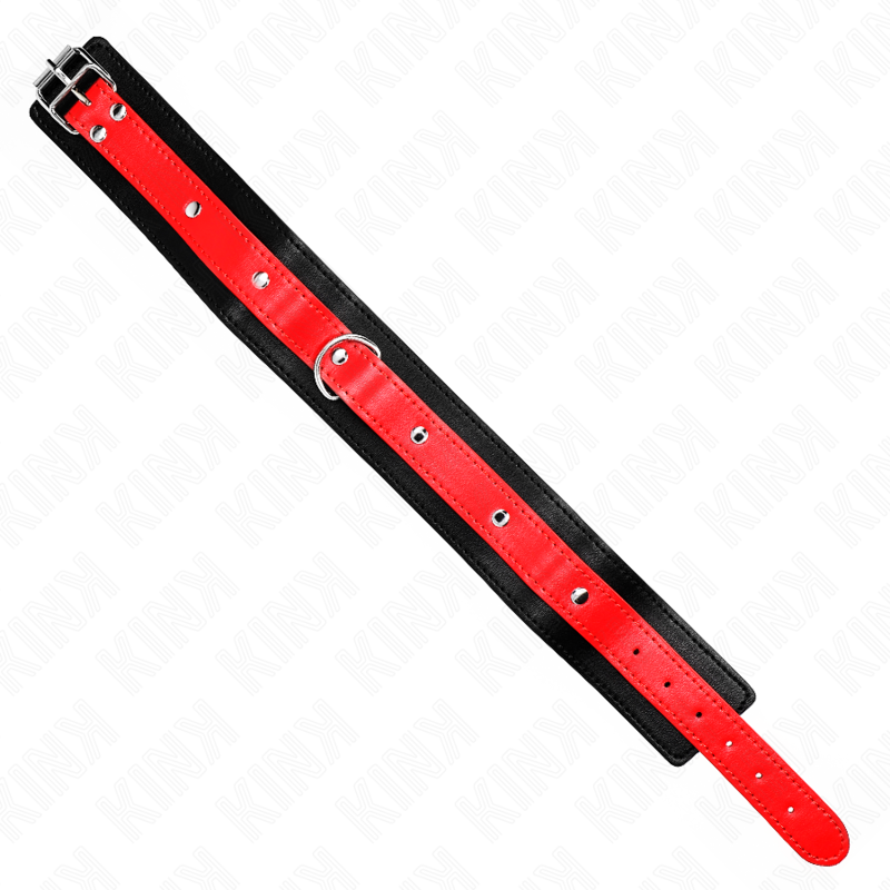 Collier BDSM avec Bracelet Rouge Ajustable 65 CM - KINK - KINK COLLAR & GAG