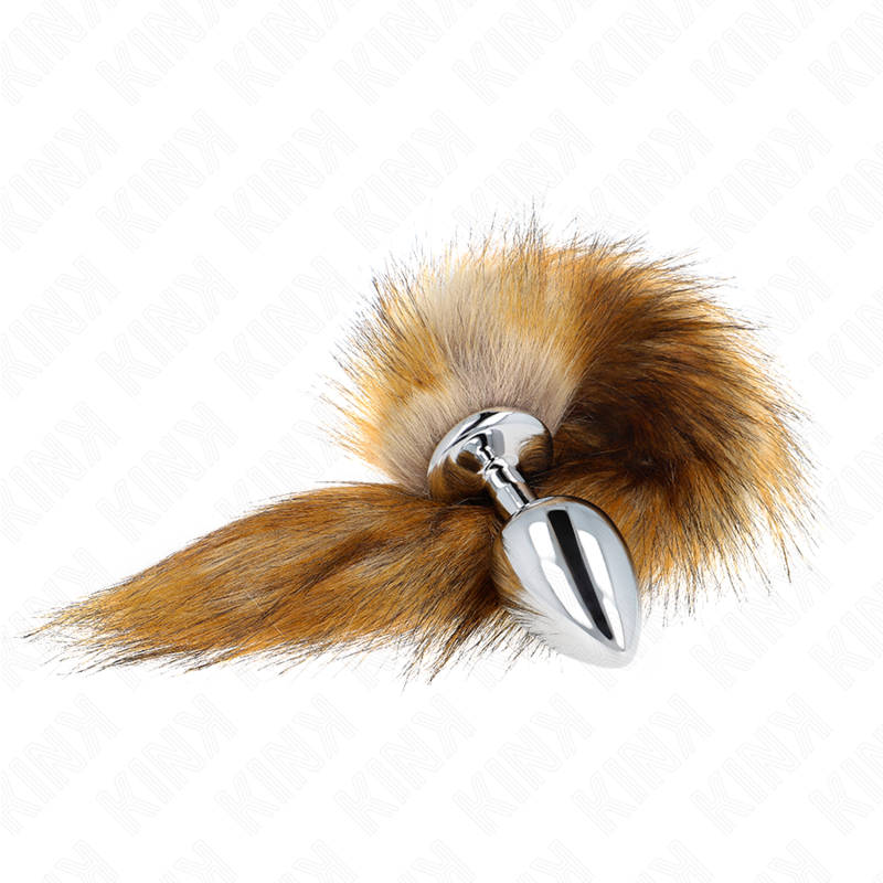 Plug Anal avec Queue de Renard Synthétique Marron 40 cm - KINK