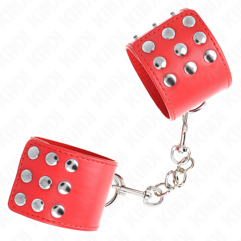 Menottes Poignets KINK Réglables Rouge 19-24cm - KINK - KINK WRIST RESTRAINT